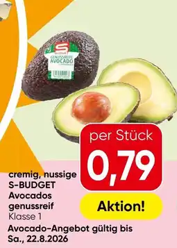 Spar S-Budget Avocados genussreif Angebot