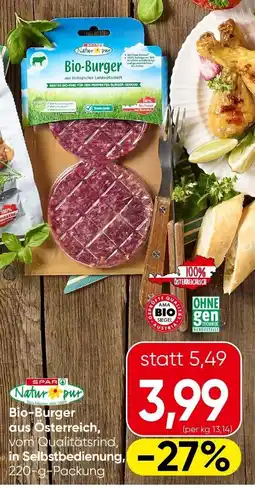 Spar Bio-Burger Angebot