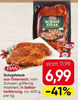 Spar TANN Schopfsteak Angebot
