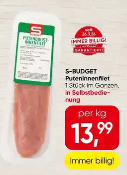 Spar S-Budget Puteninnenfilet Angebot
