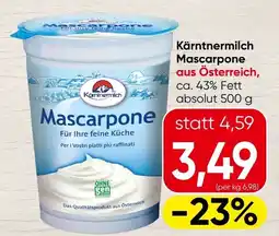 Spar Kärntnermilch Mascarpone Angebot