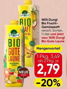 Spar Willi Dungl Bio Gute Laune Angebot