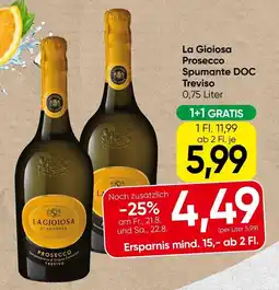Spar La Gioiosa Prosecco Angebot