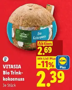 Lidl VITASIA Bio Trinkkokosnuss Angebot