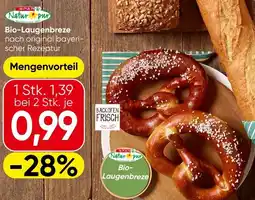 Spar Natur pur Bio-Laugenbreze Angebot