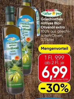 Spar Griechisches natives Bio-Olivenöl extra Angebot