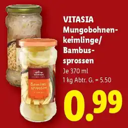 Lidl VITASIA Mungobohnenkeimlinge/ Bambussprossen Angebot