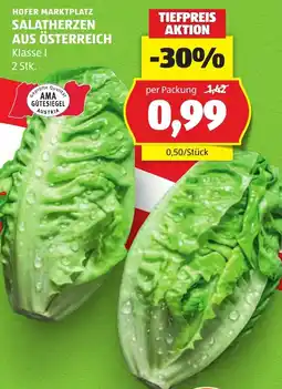 Hofer Salatherzen aus österreich Angebot