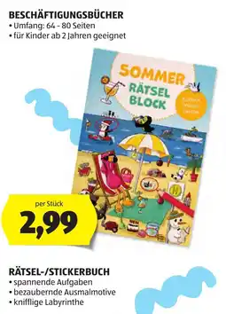 Hofer SOMMER RÄTSEL BLOCK Angebot