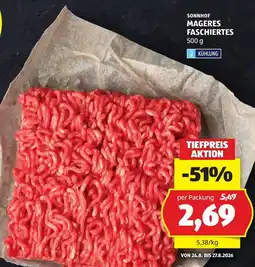 Hofer Sonnhof Mageres Faschiertes Angebot