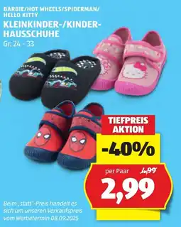 Hofer Kleinkinder-/Kinder-Hausschuhe Angebot