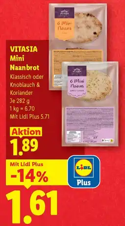Lidl VITASIA Mini Naan brot Angebot