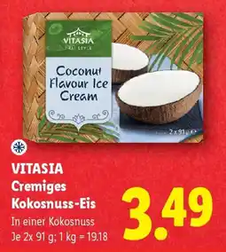 Lidl VITASIA Cremiges Kokosnuss-Eis Angebot