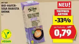 Hofer My Vay BIO-HAFER-SOJA BARISTA DRINK Angebot