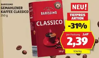 Hofer Barissimo Gemahlener Kaffee Classico Angebot