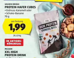 Hofer Golden Bridge Protein Hafer Cubes Angebot