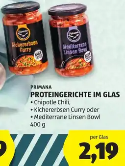 Hofer Primana Proteingerichte im Glas Angebot