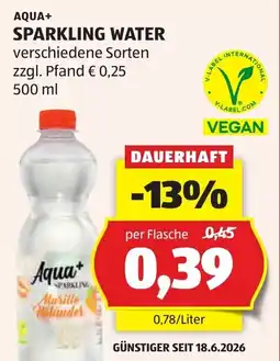 Hofer Aqua+ Sparkling Water Angebot