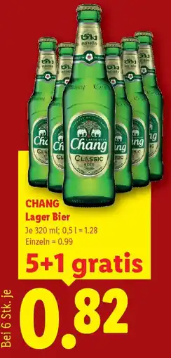 Lidl CHANG Lager Bier Angebot