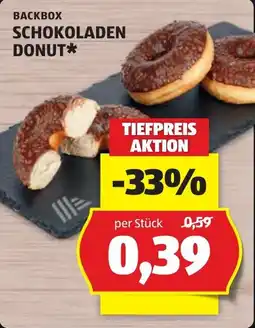 Hofer Backbox Schokoladen Donut Angebot