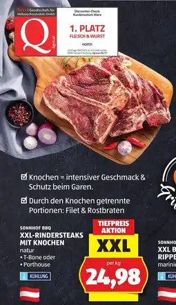 Hofer Sonnhof BBQ XXL-Rindersteaks mit Knochen Angebot