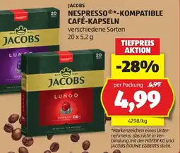 Hofer Jacobs Nespresso®-kompatible Café-Kapseln Angebot