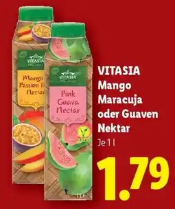 Lidl VITASIA Mango Maracuja oder Guaven Nektar Angebot