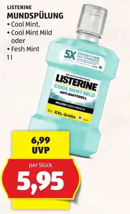 Hofer Listerine Mundspülung Angebot