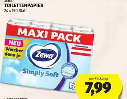 Hofer Zewa Toilettenpapier Angebot