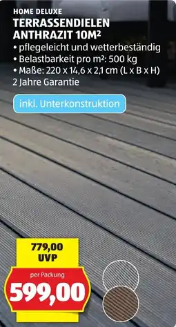 Hofer Home Deluxe Terrassendielen Anthrazit Angebot