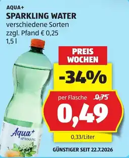 Hofer Aqua+ Sparkling Water Angebot