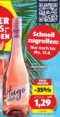 Hofer Ravini Hugo rosé Angebot