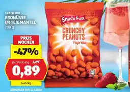 Hofer Snack Fun Crunchy Peanuts Paprika Angebot