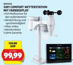 Hofer Bresser 5in1 Comfort Wetterstation mit Farbdisplay Angebot