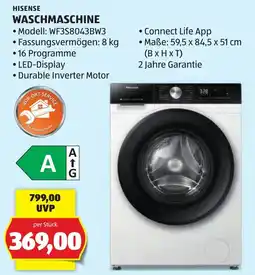 Hofer HISENSE WASCHMASCHINE Angebot