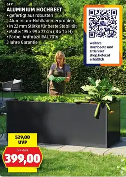 Hofer GFP Aluminium Hochbeet Angebot