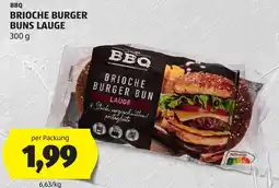 Hofer BBQ Brioche Burger Buns Lauge Angebot