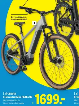 Lidl CRIVIT E-Mountainbike PEAK 709 Angebot