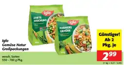 Nah&Frisch Iglo Gemüse Natur Großpackungen Angebot