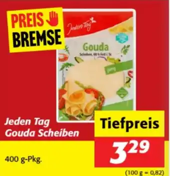 Jeden Tag Gouda Scheiben