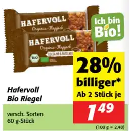 Nah&Frisch Hafer Voll Bio Riegel Angebot