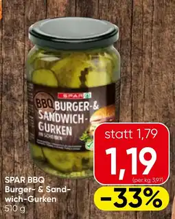 Spar SPAR BBQ Burger- & Sandwich-Gurken Angebot