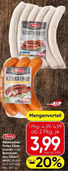 TANN Käsekrainer