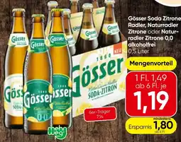 Spar Gösser Soda Zitrone Angebot
