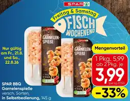 Spar SPAR BBQ Garnelenspieße Angebot