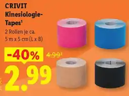 Lidl CRIVIT Kinesiologie Tapes Angebot