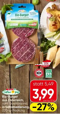 Spar Bio-Burger Angebot
