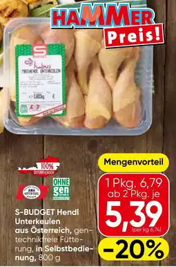Spar S-BUDGET Hendl Unterkeulen Angebot