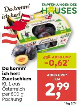 ADEG Zwetschken Angebot