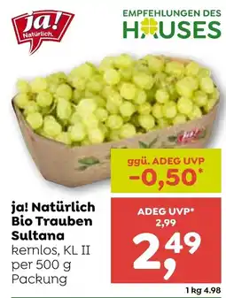 ADEG ja! Natürlich Bio Trauben Sultana Angebot
